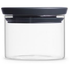 Brabantia 298301 Sklen.dóza 0,3 L,Tmavě šedé víko