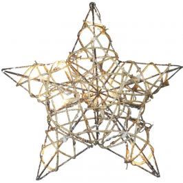 10LED XMAS RATTAN STAR IP20 WW