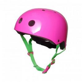 Kiddimoto Cyklistická helma Neon - růžová, velikost M
