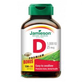 JAMIESON Vitamín D3 1000 IU cps.180